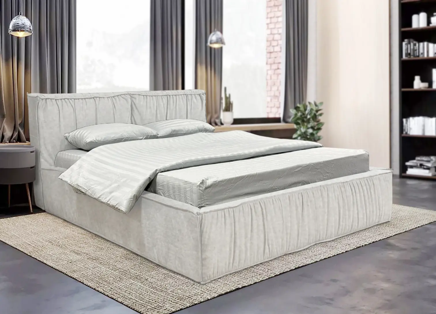 Pat Charmbed Lux Selina 180x200 Mono 03 (Light Grey)