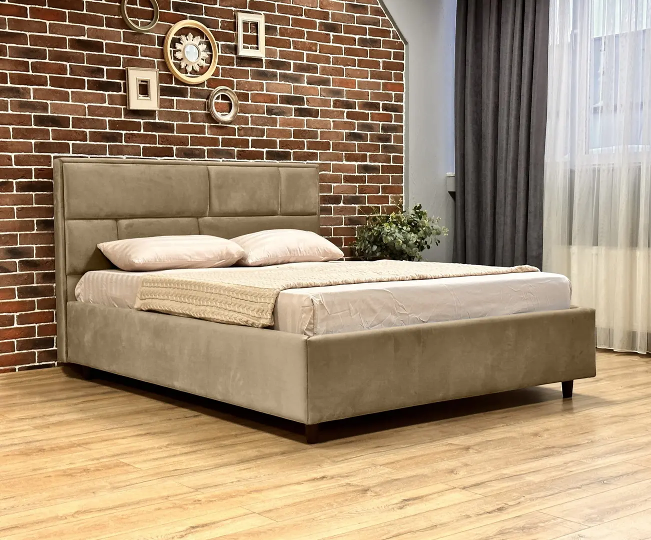 Кровать Charmbed Lux Sofi 160x200 Laguna 06 (Cappuccino)