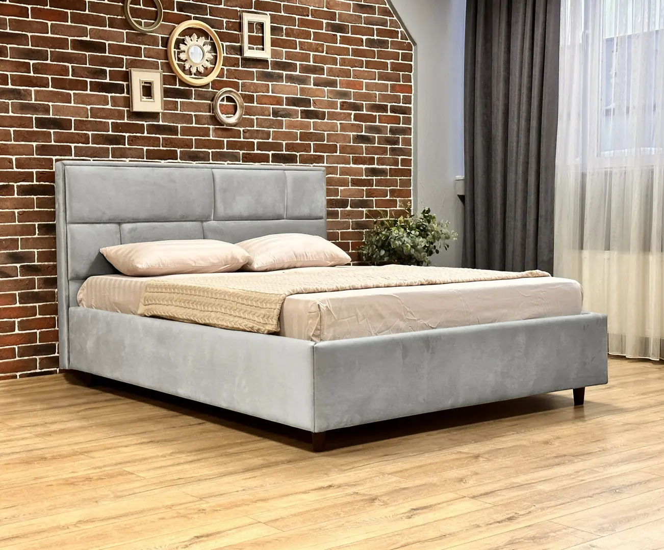 Кровать Charmbed Lux Sofi 160x200 Laguna 41 (Silver)