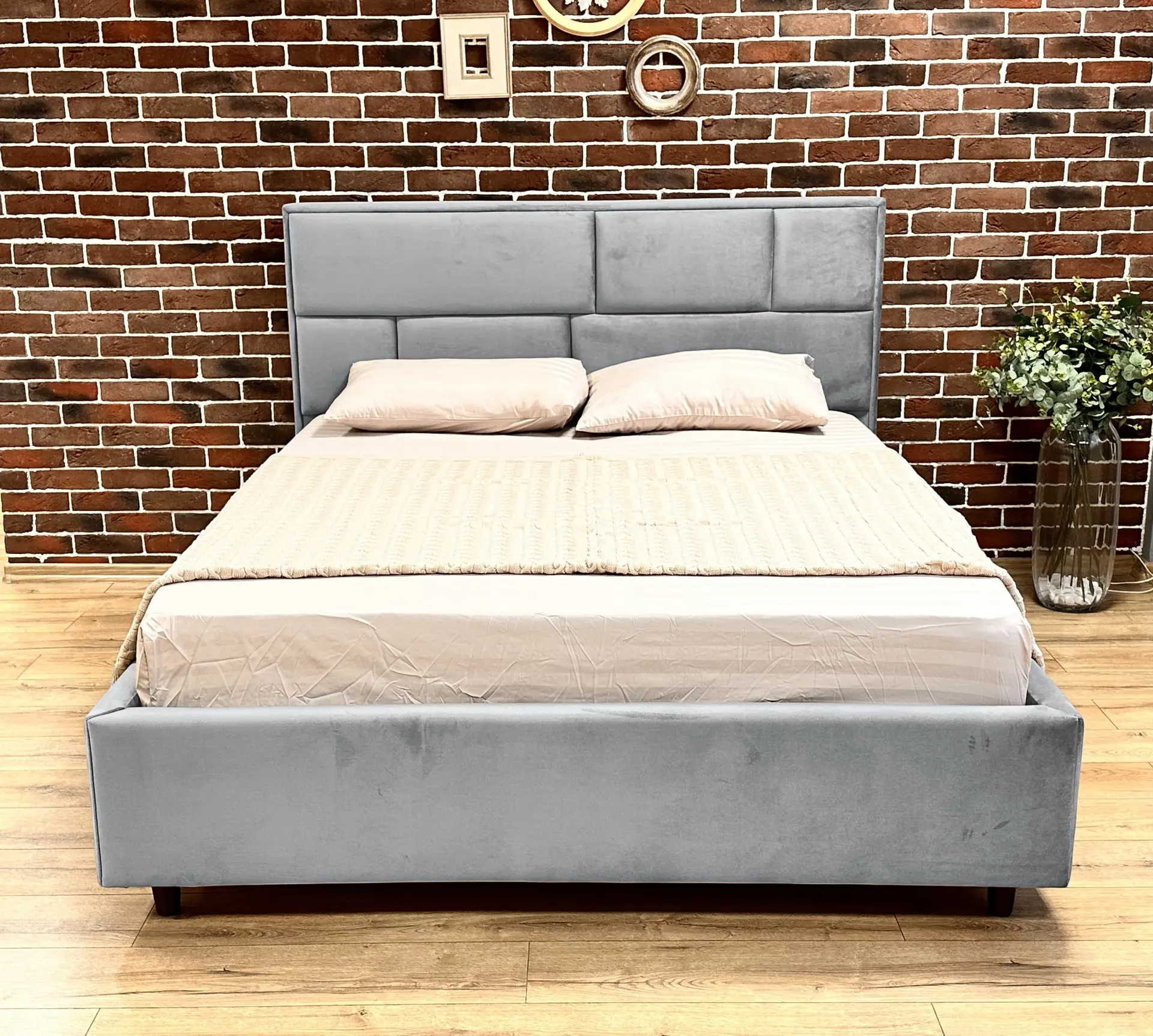 Кровать Charmbed Lux Sofi 160x200 Laguna 42 (Light Gray) - 2