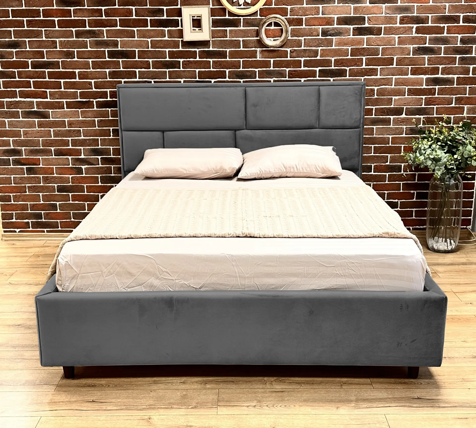 Кровать Charmbed Lux Sofi 160x200 Laguna 43 (Gray) - 2