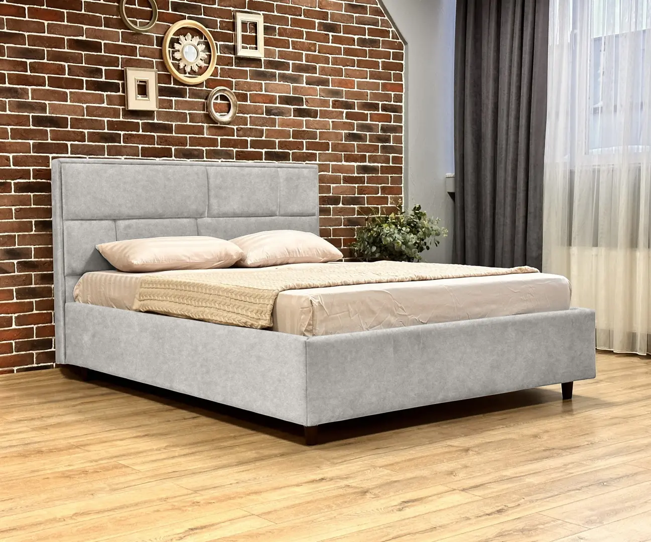 Кровать Charmbed Lux Sofi 160x200 Mono 03 (Light Grey)