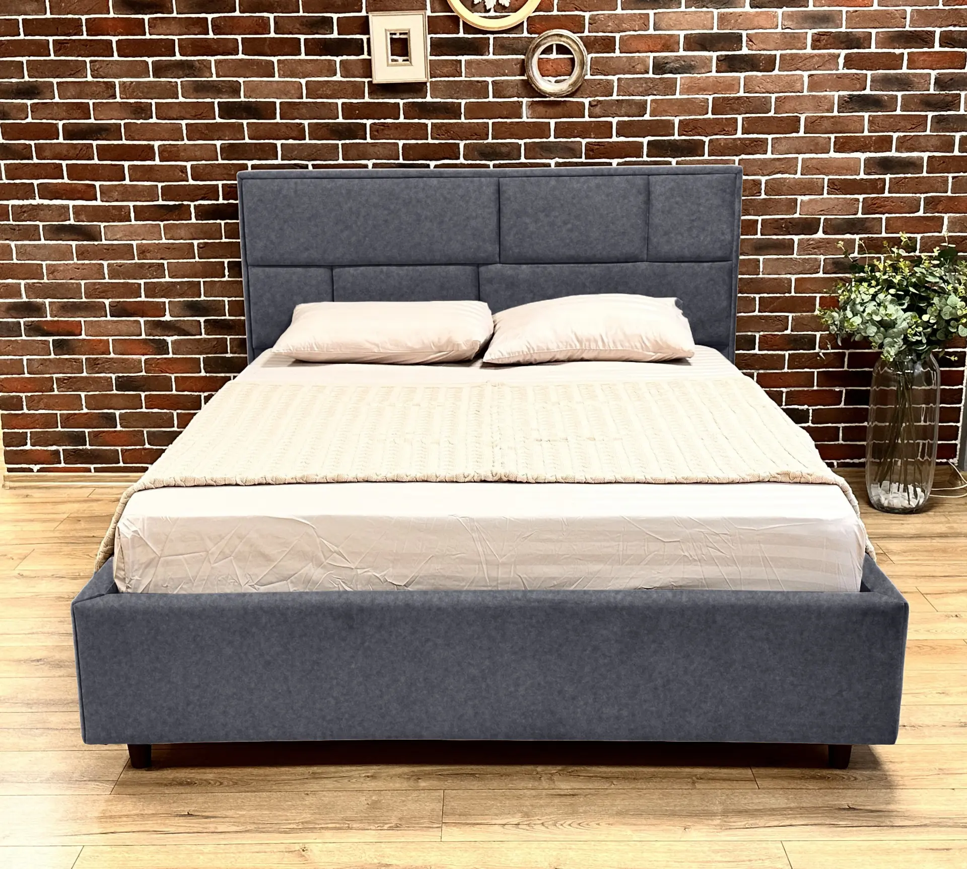 Кровать Charmbed Lux Sofi 160x200 Mono 09 (Grey-Blue) - 2