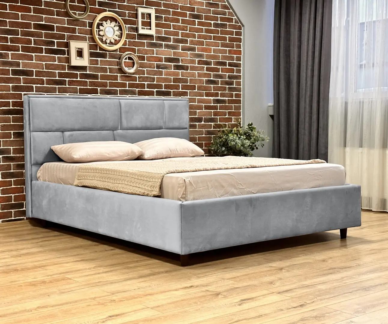 Кровать Charmbed Lux Sofi 180x200 Laguna 42 (Light Gray)