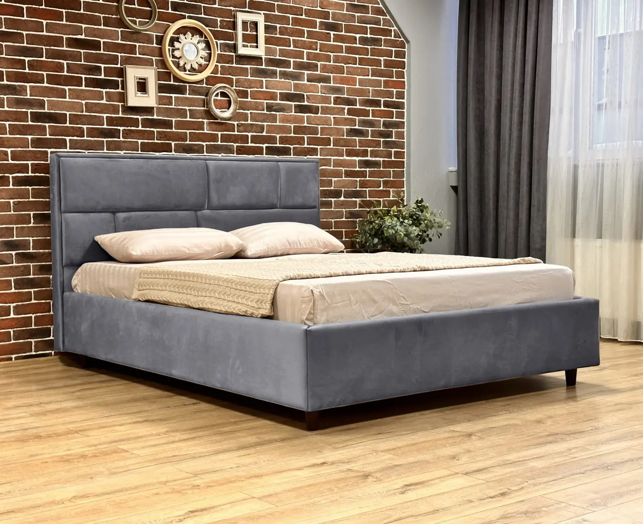 Кровать Charmbed Lux Sofi 180x200 Laguna 44 (Graphite)