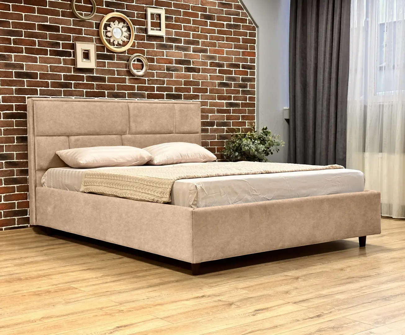 Кровать Charmbed Lux Sofi 180x200 Mono 02 (Beige)