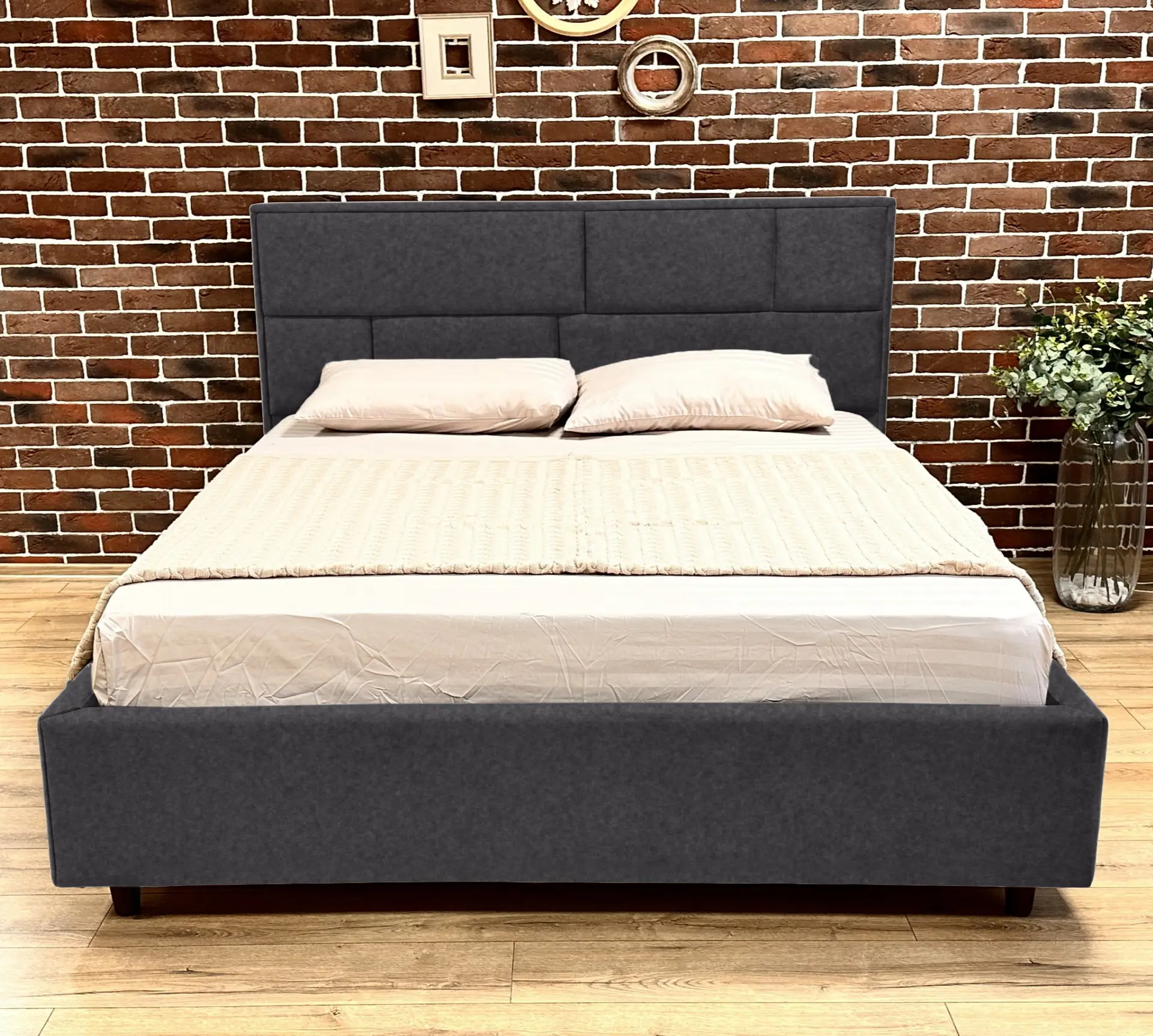 Кровать Charmbed Lux Sofi 180x200 Mono 07 (Dark Grey) - 2