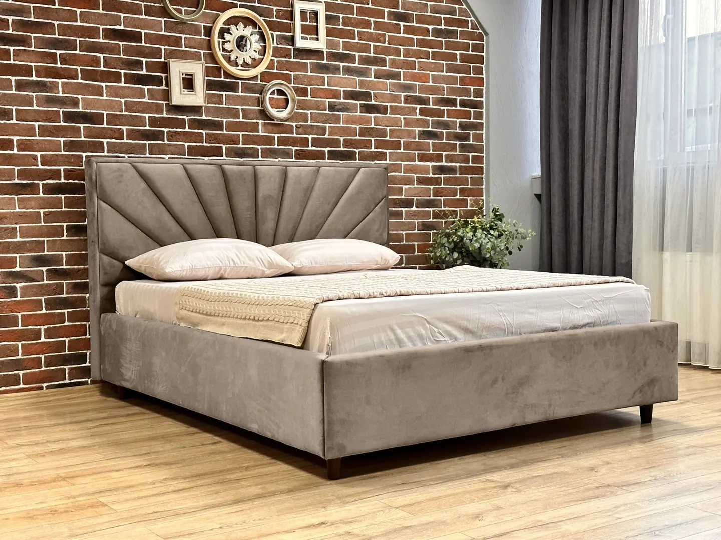 Кровать Charmbed Lux Sunny 160x200 Laguna 07 (Beige)