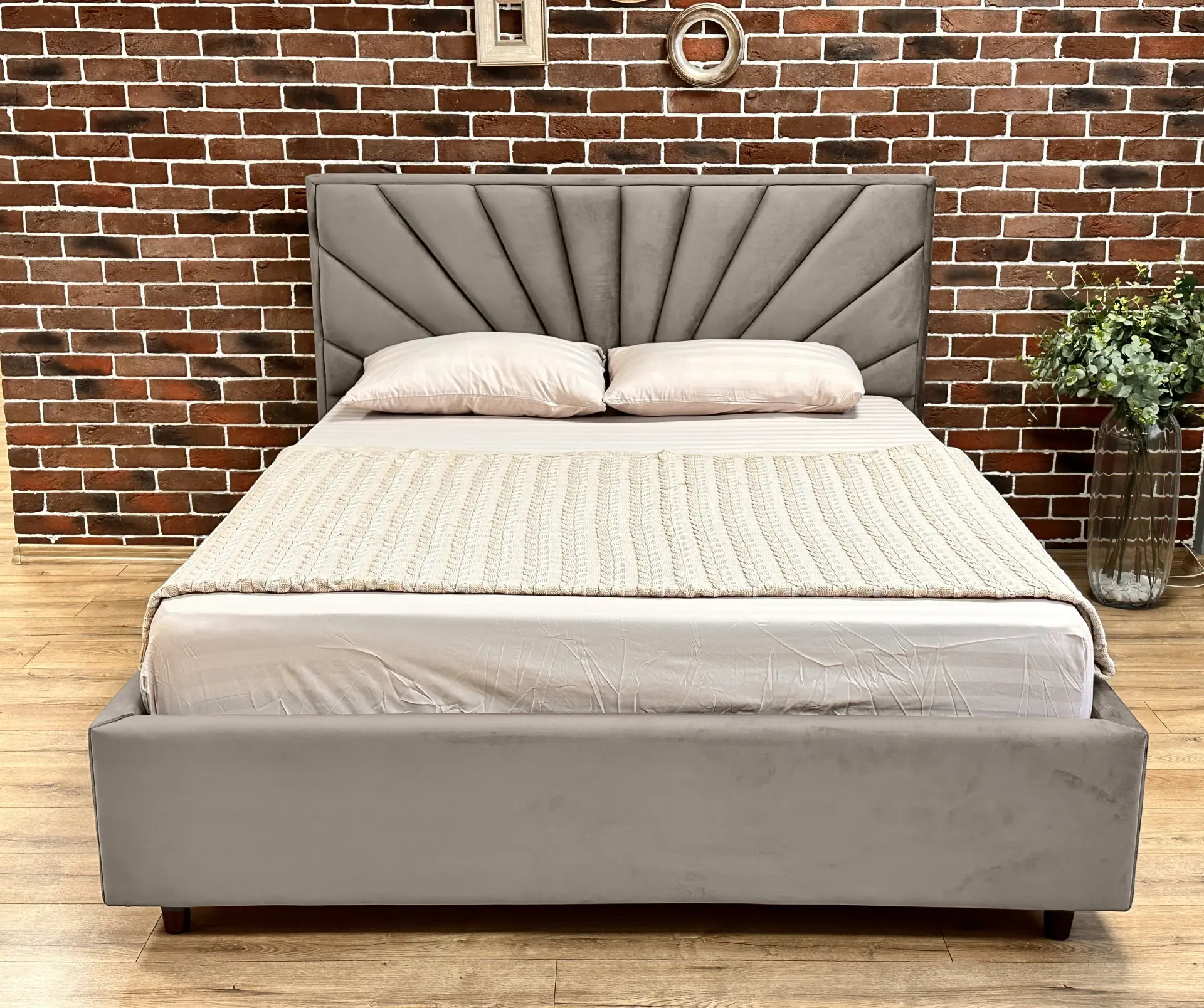 Кровать Charmbed Lux Sunny 160x200 Laguna 09 (Stone Gray) - 2