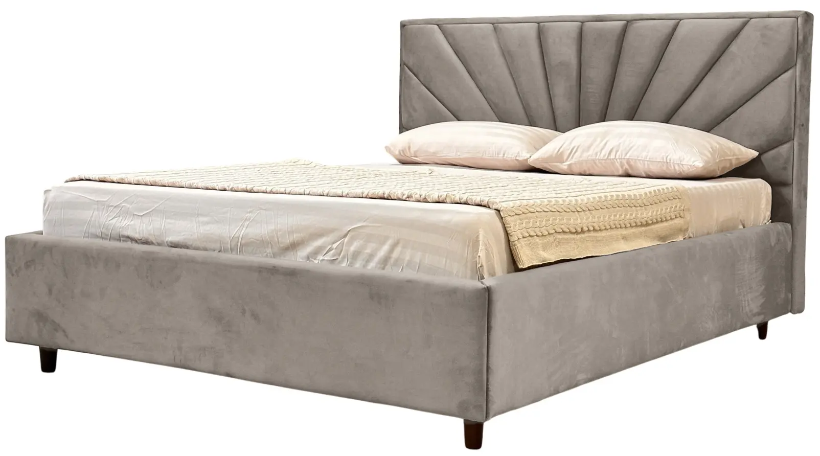 Кровать Charmbed Lux Sunny 160x200 Laguna 09 (Stone Gray) - 4