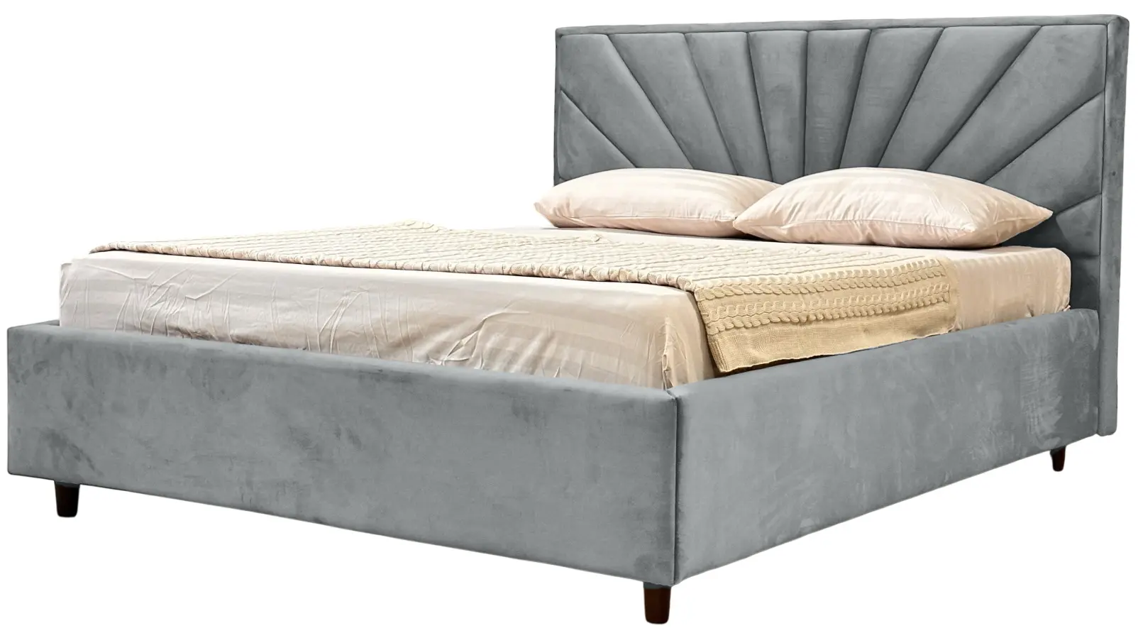 Кровать Charmbed Lux Sunny 160x200 Laguna 42 (Light Gray) - 4