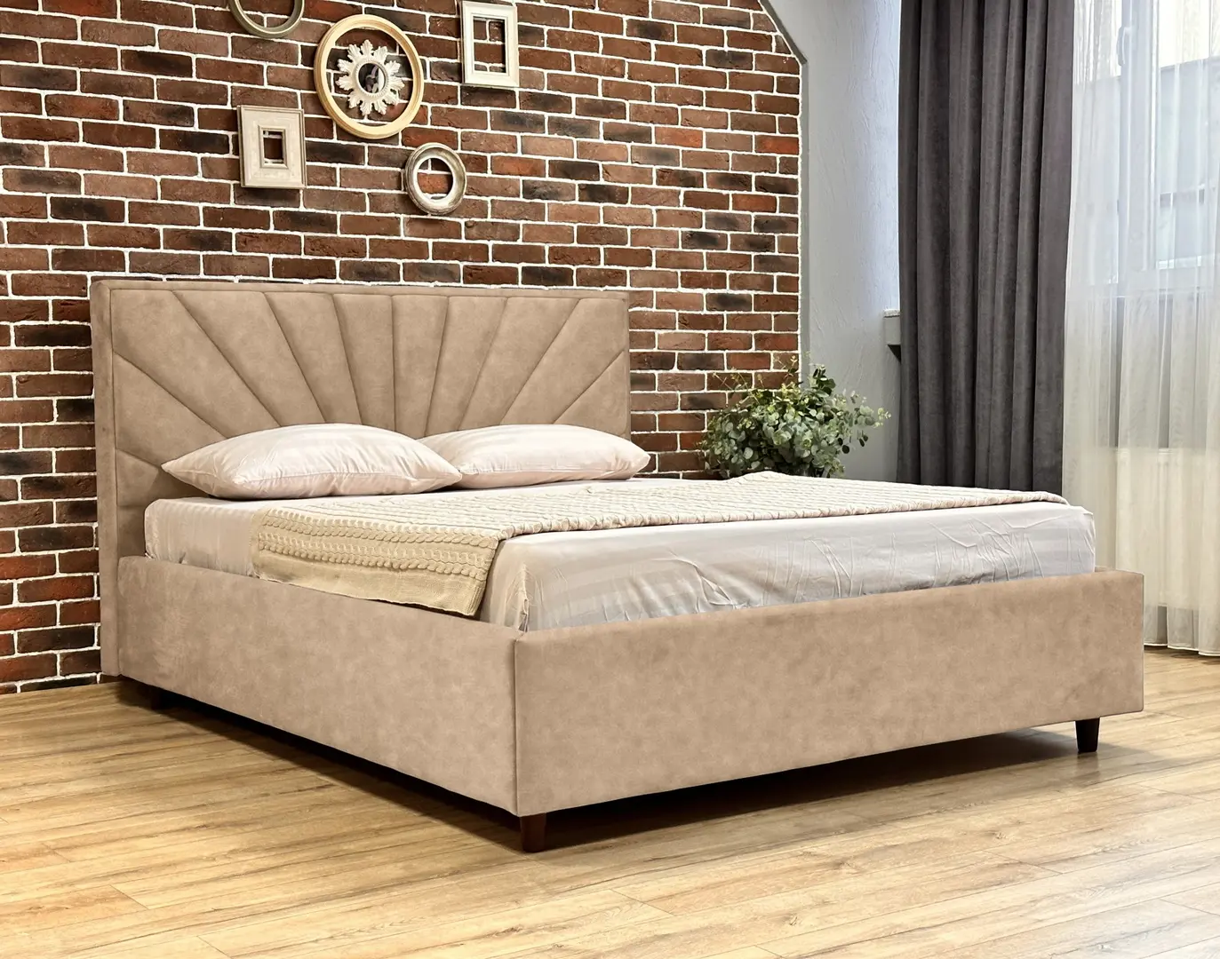 Кровать Charmbed Lux Sunny 160x200 Mono 02 (Beige)