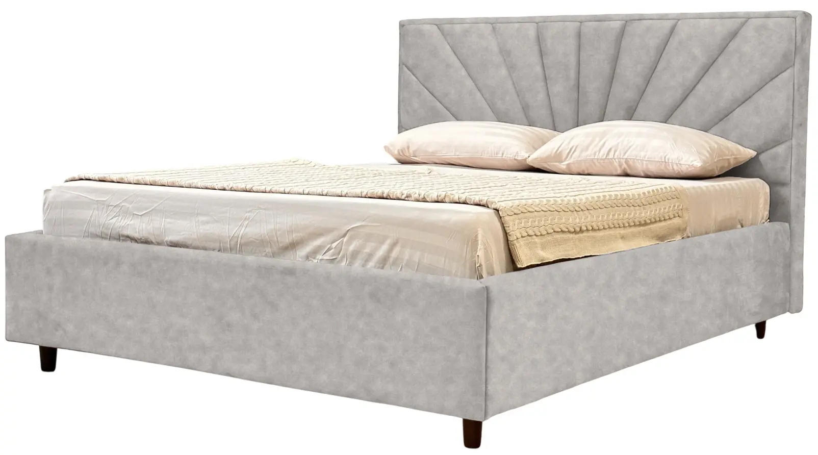Кровать Charmbed Lux Sunny 160x200 Mono 03 (Light Grey) - 4