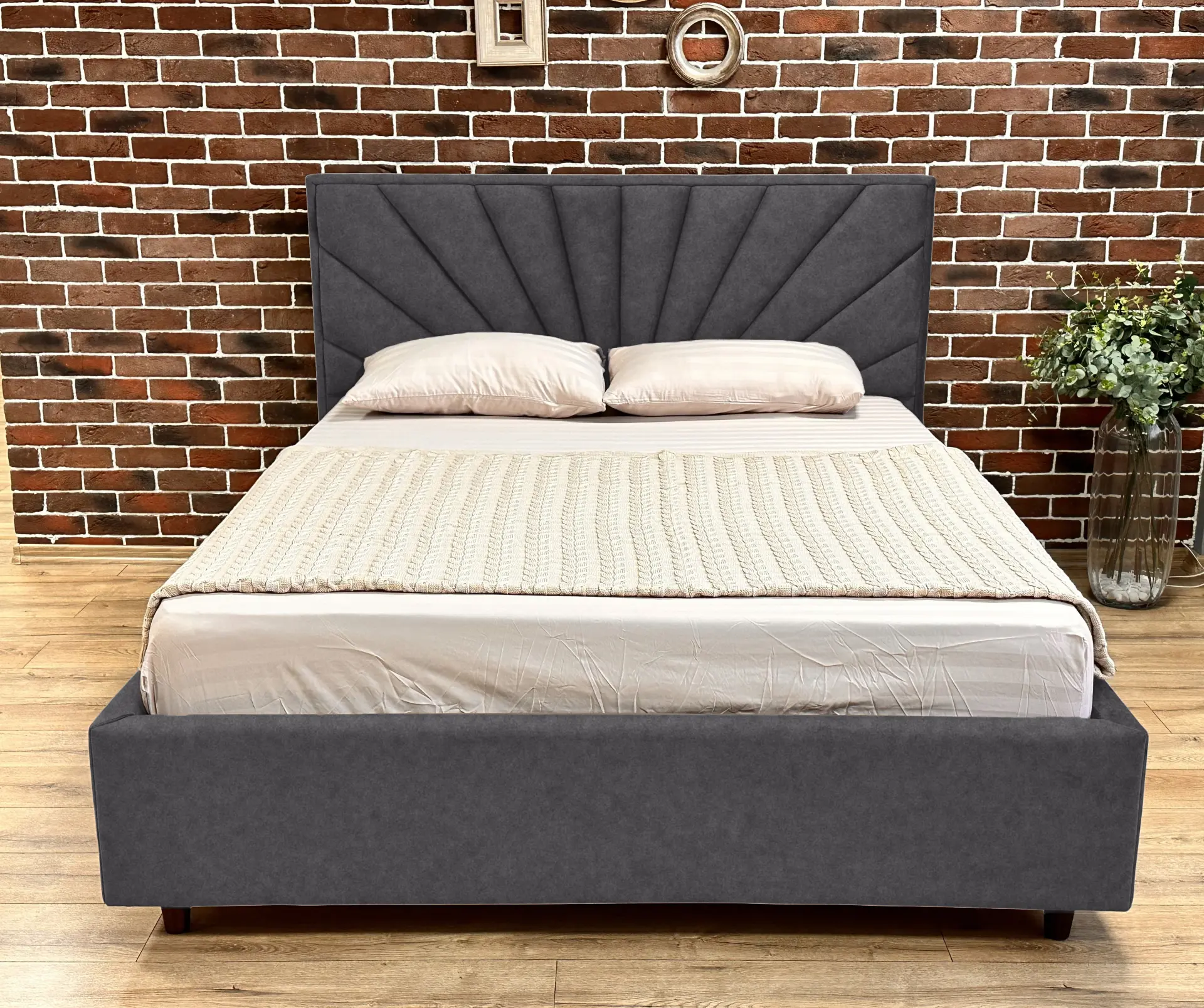 Кровать Charmbed Lux Sunny 160x200 Mono 07 (Dark Grey) - 2