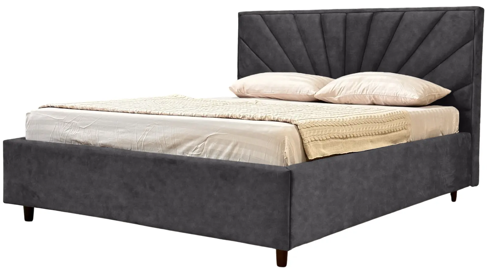 Кровать Charmbed Lux Sunny 160x200 Mono 07 (Dark Grey) - 4