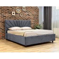 Кровать Charmbed Lux Sunny 160x200 Mono 09 (Grey-Blue)