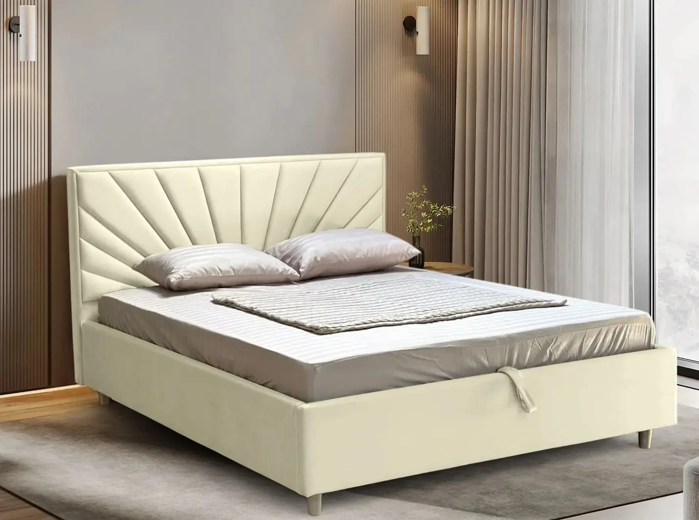 Кровать Charmbed Lux Sunny 180x200 Laguna 03 (Ivory)