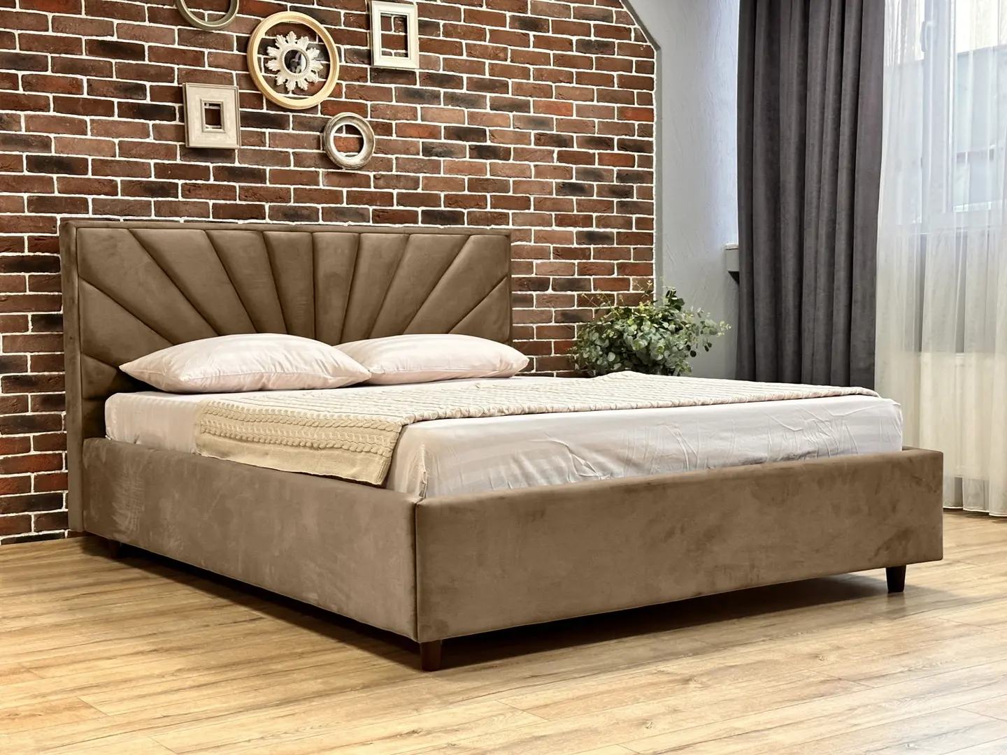 Кровать Charmbed Lux Sunny 180x200 Laguna 06 (Cappuccino)