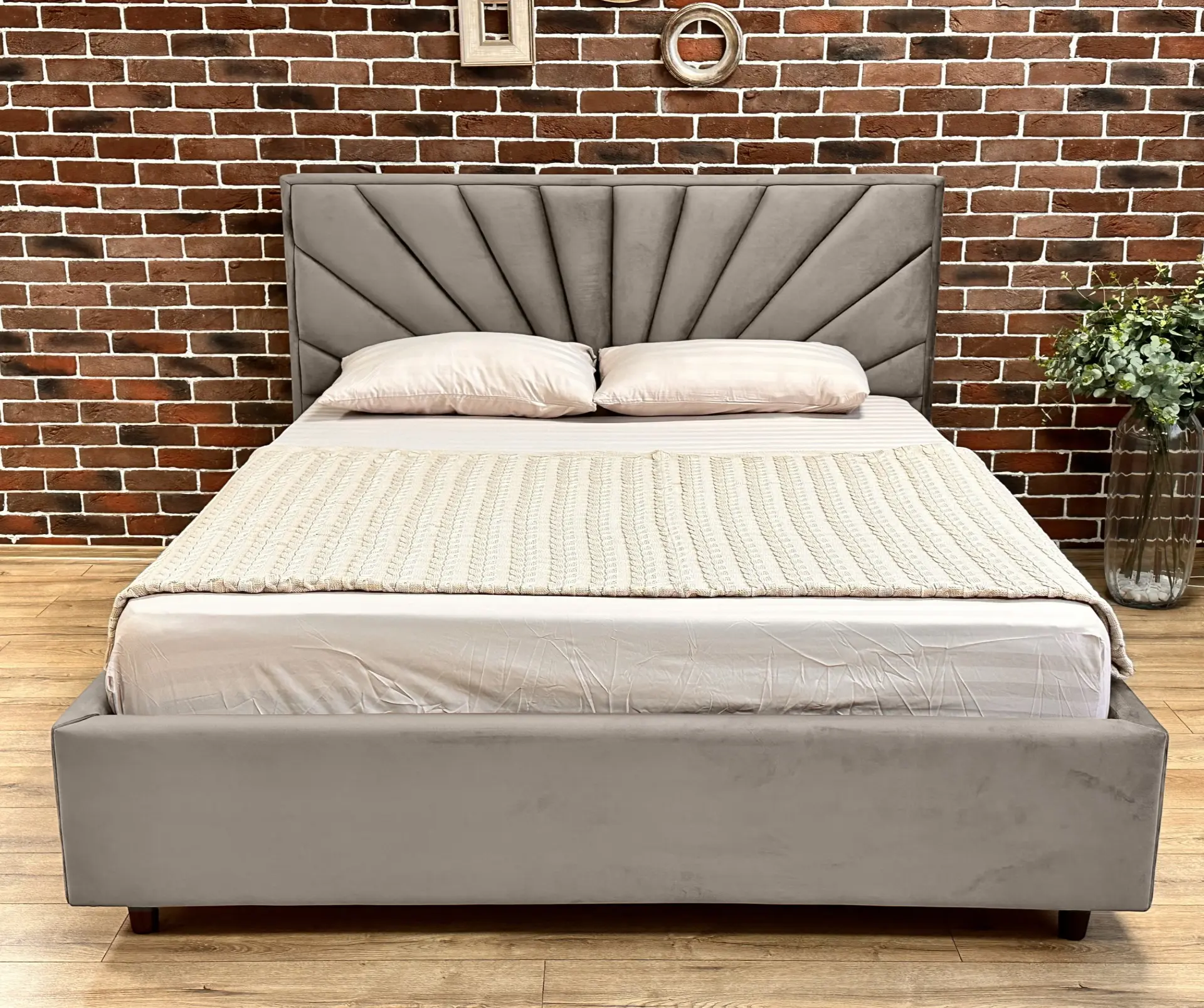 Кровать Charmbed Lux Sunny 180x200 Laguna 09 (Stone Gray) - 2