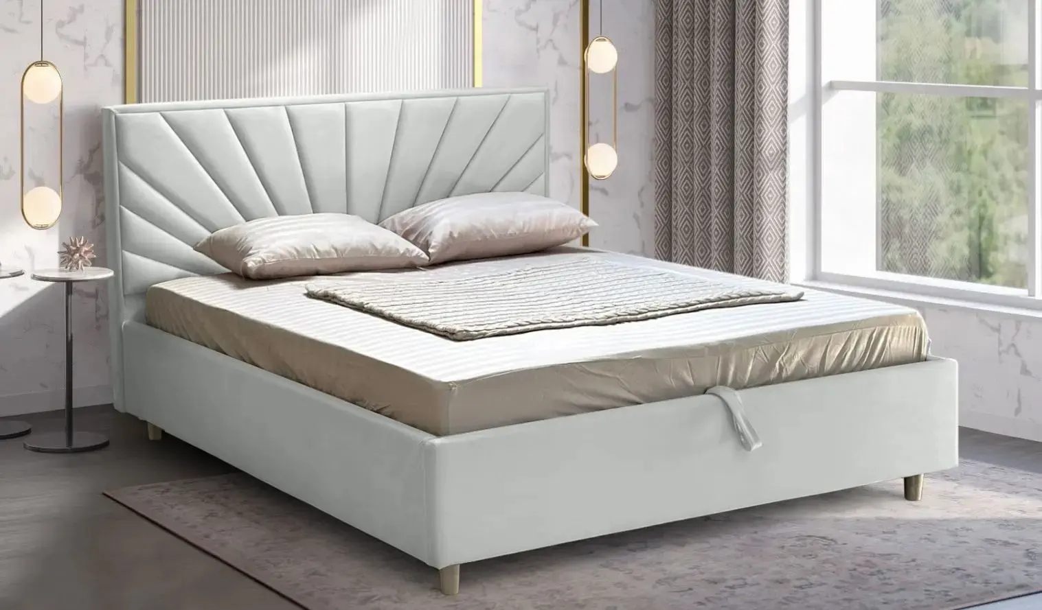Pat Charmbed Lux Sunny 180x200 Laguna 41 (Silver)