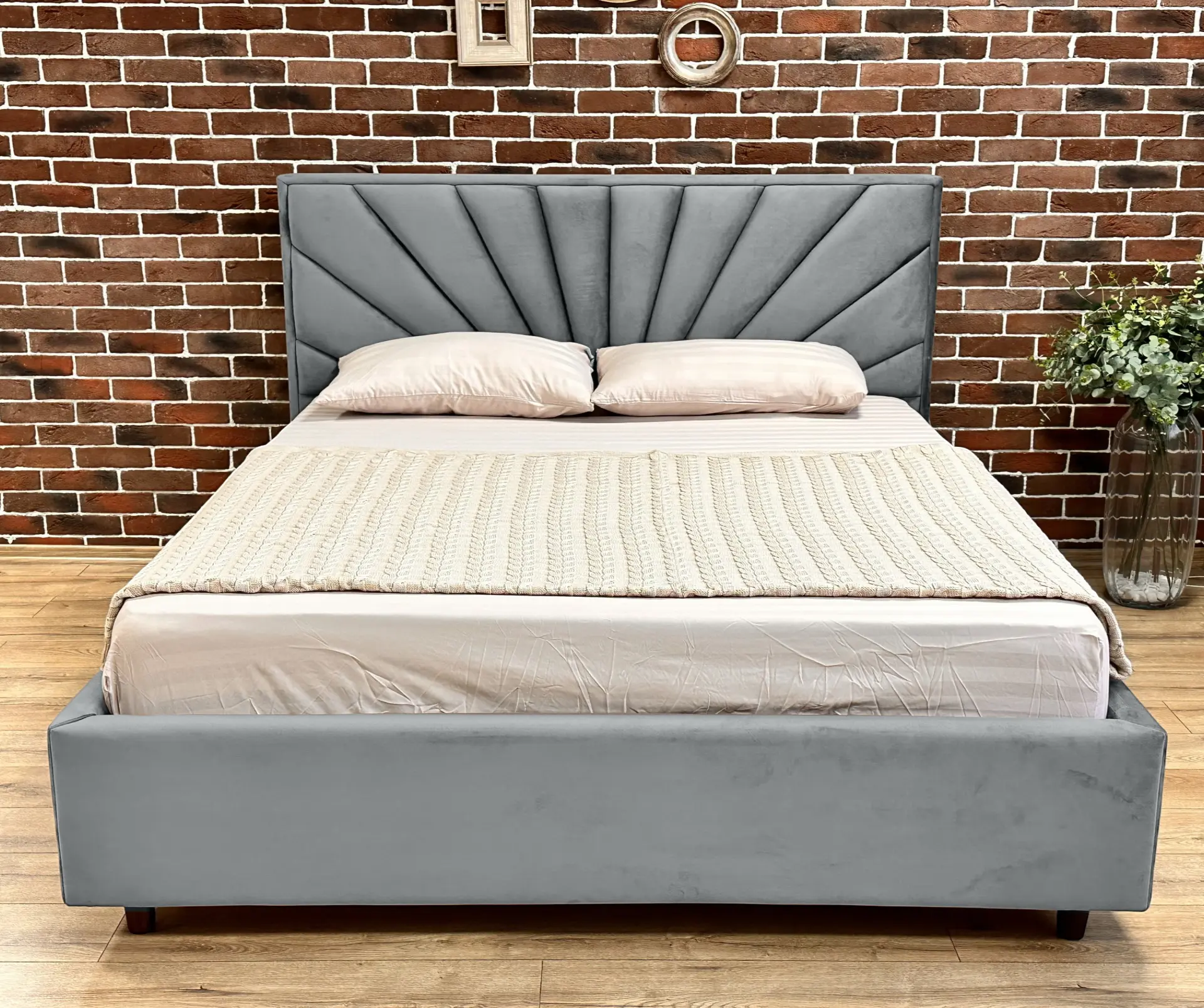 Кровать Charmbed Lux Sunny 180x200 Laguna 42 (Light Gray) - 2