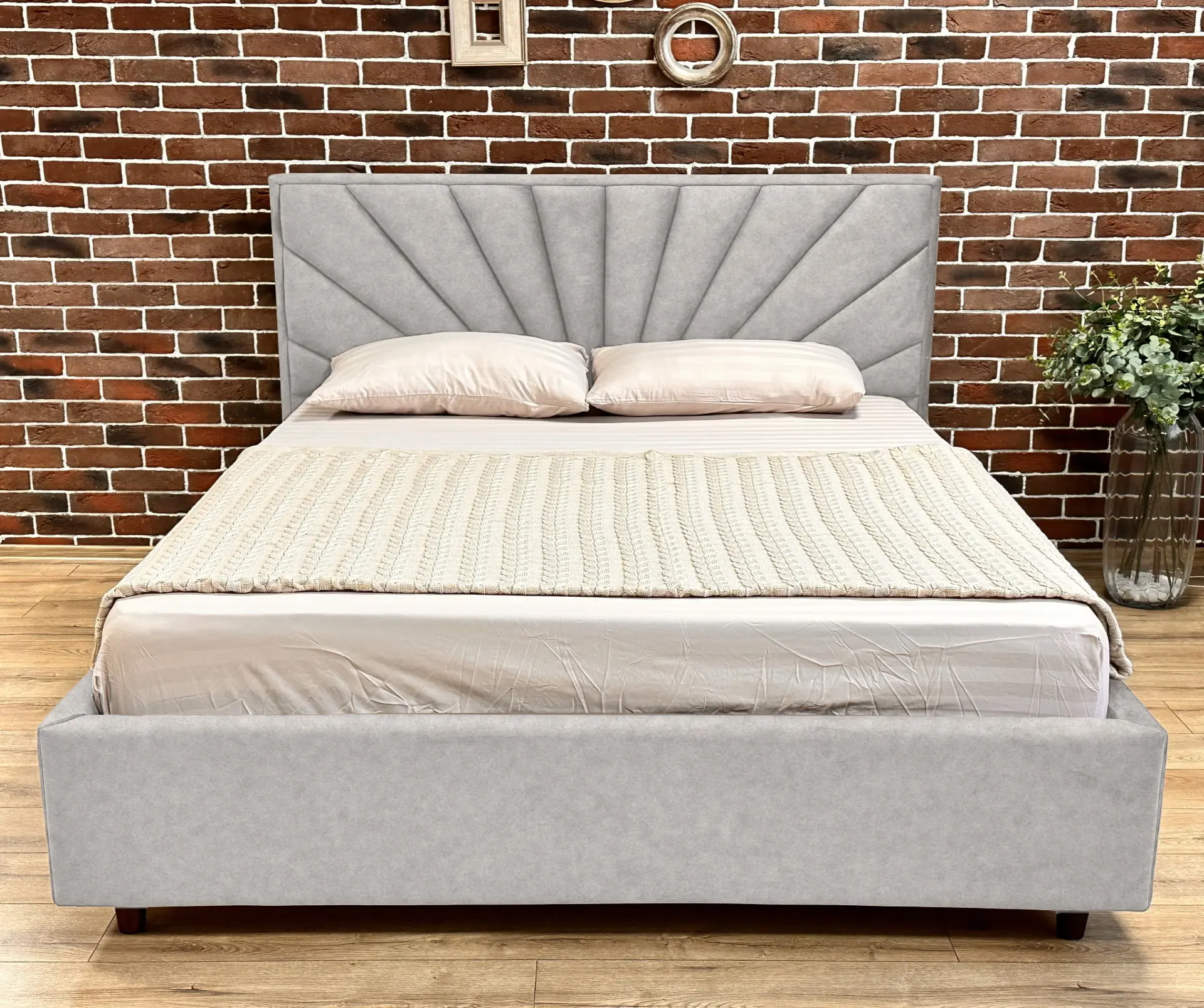 Кровать Charmbed Lux Sunny 180x200 Mono 03 (Light Grey) - 2