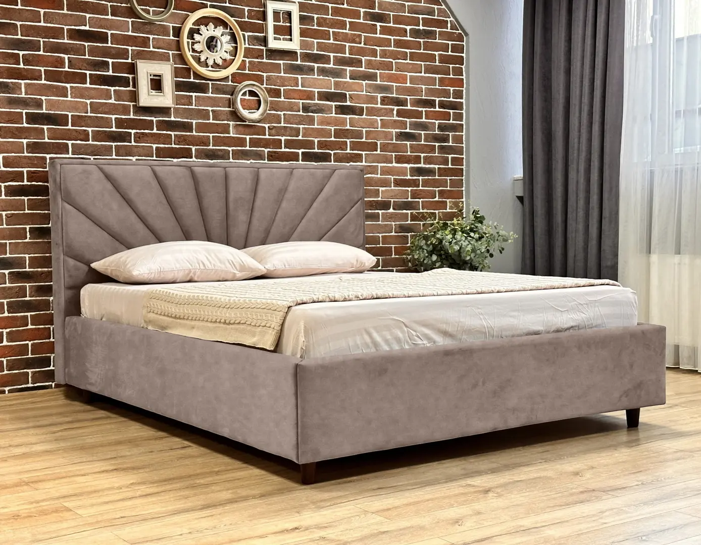 Кровать Charmbed Lux Sunny 180x200 Mono 04 (Light Brown)
