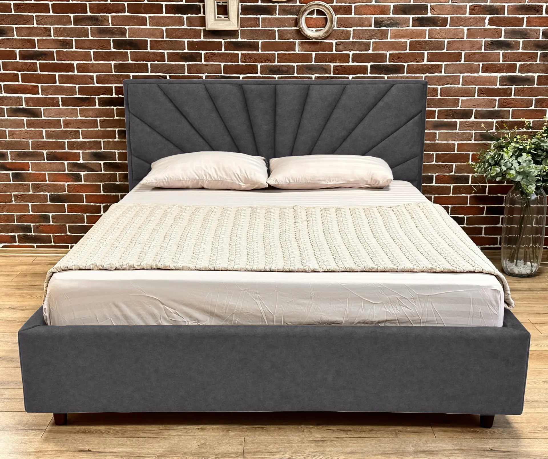Кровать Charmbed Lux Sunny 180x200 Mono 07 (Dark Grey) - 2