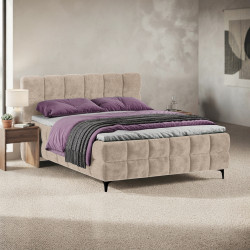 Кровать Charmbed Melani 160x200 King 02 (Light Beige) Thumb