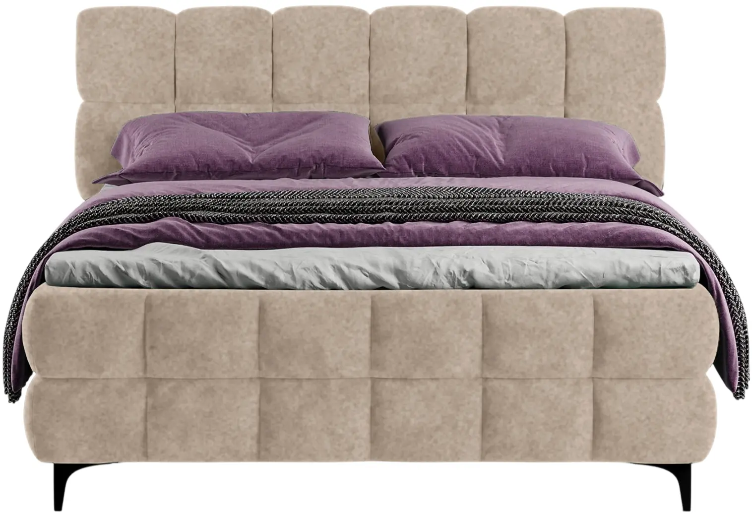 Кровать Charmbed Melani 160x200 King 02 (Light Beige) - 3
