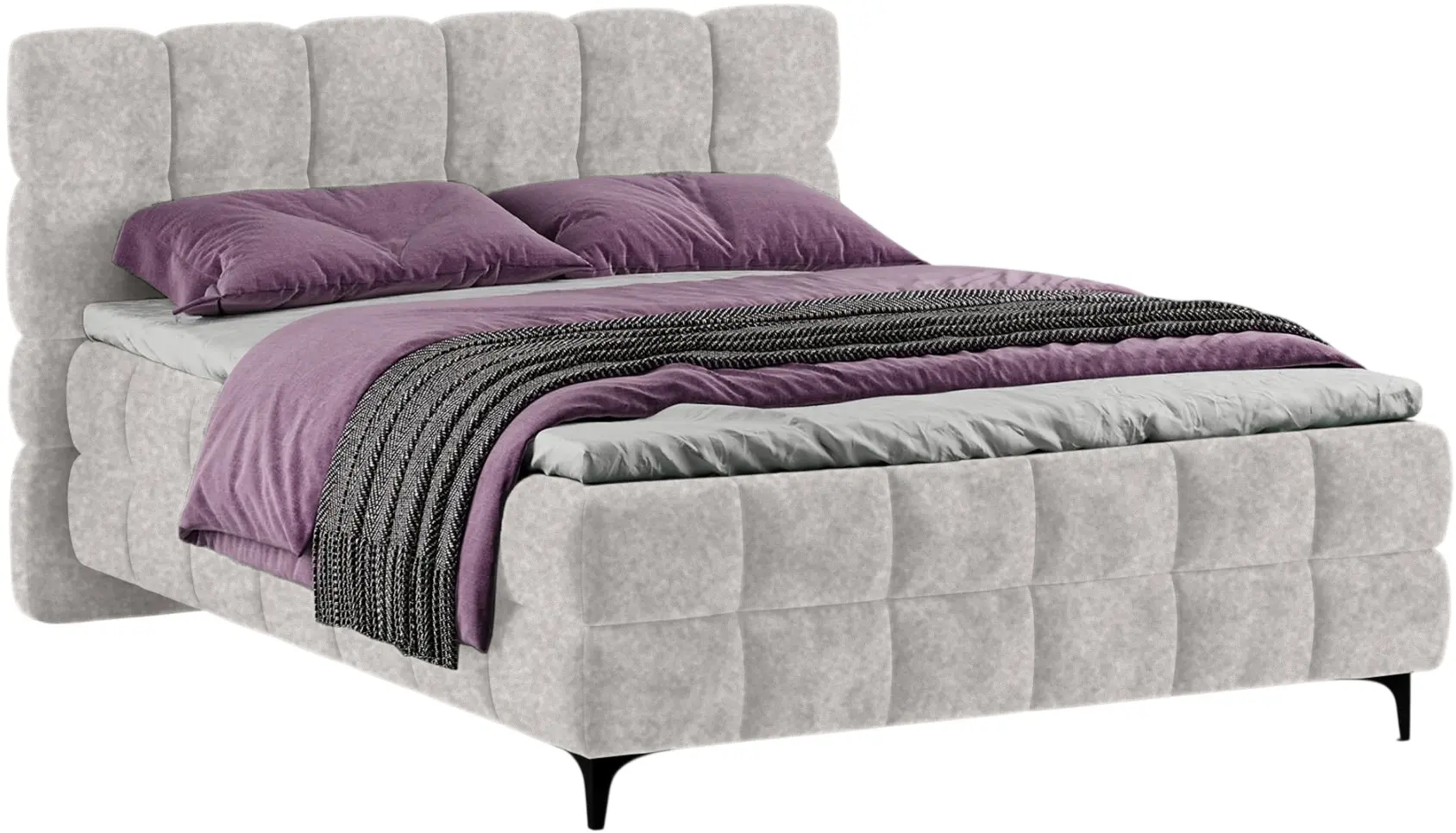 Pat Charmbed Melani 160x200 Mono 03 (Light Grey) - 2