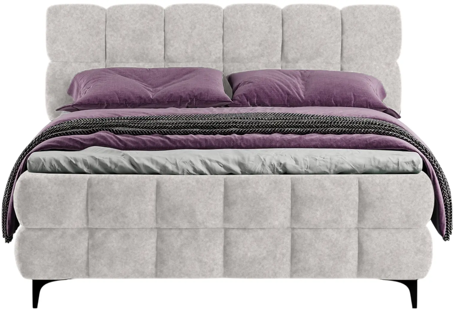 Pat Charmbed Melani 160x200 Mono 03 (Light Grey) - 3