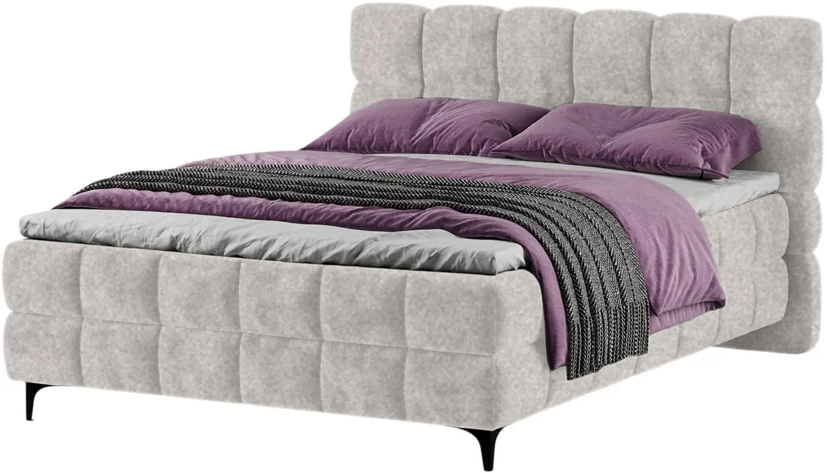 Pat Charmbed Melani 160x200 Mono 03 (Light Grey) - 4