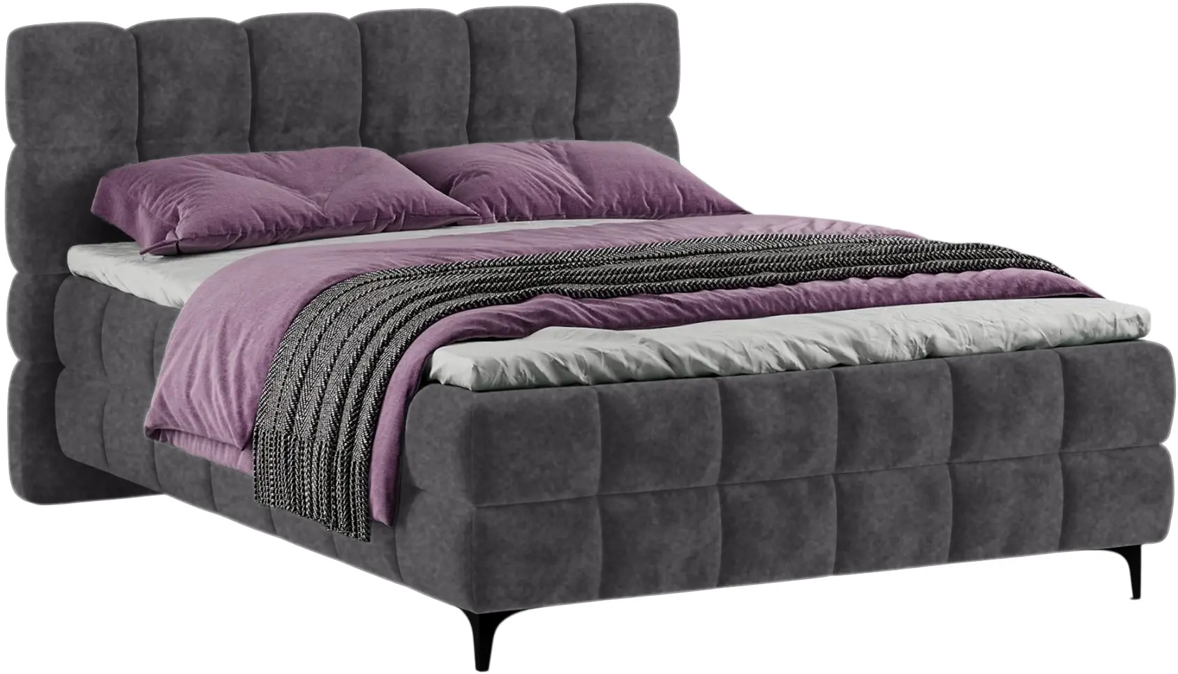Кровать Charmbed Melani 160x200 Mono 07 (Dark Grey) - 2