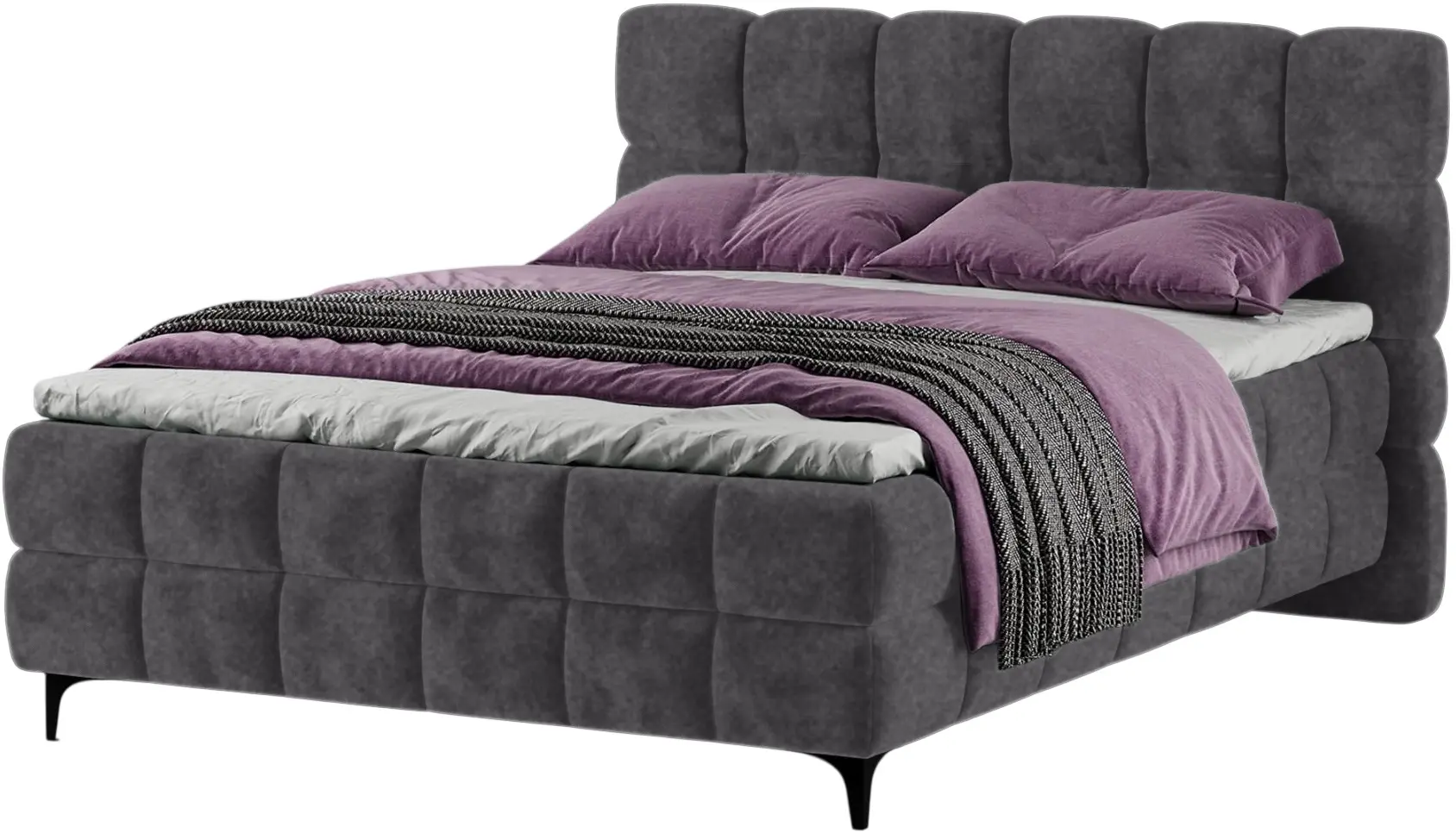 Кровать Charmbed Melani 160x200 Mono 07 (Dark Grey) - 4