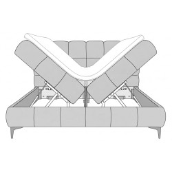 Кровать Charmbed Melani 160x200 Mono 07 (Dark Grey) Thumb