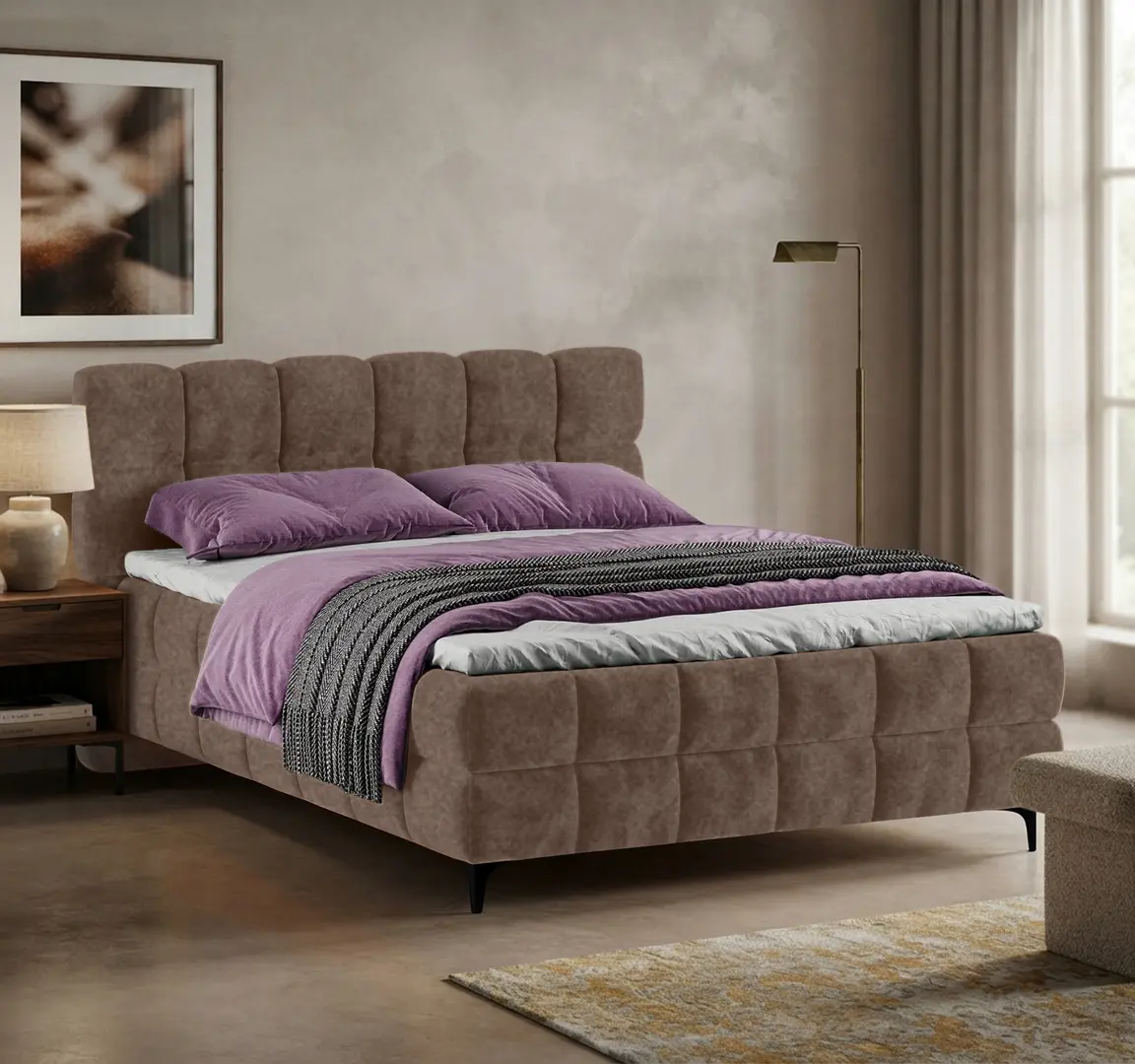 Pat Charmbed Melani 160x200 Mono 08 (Brown)