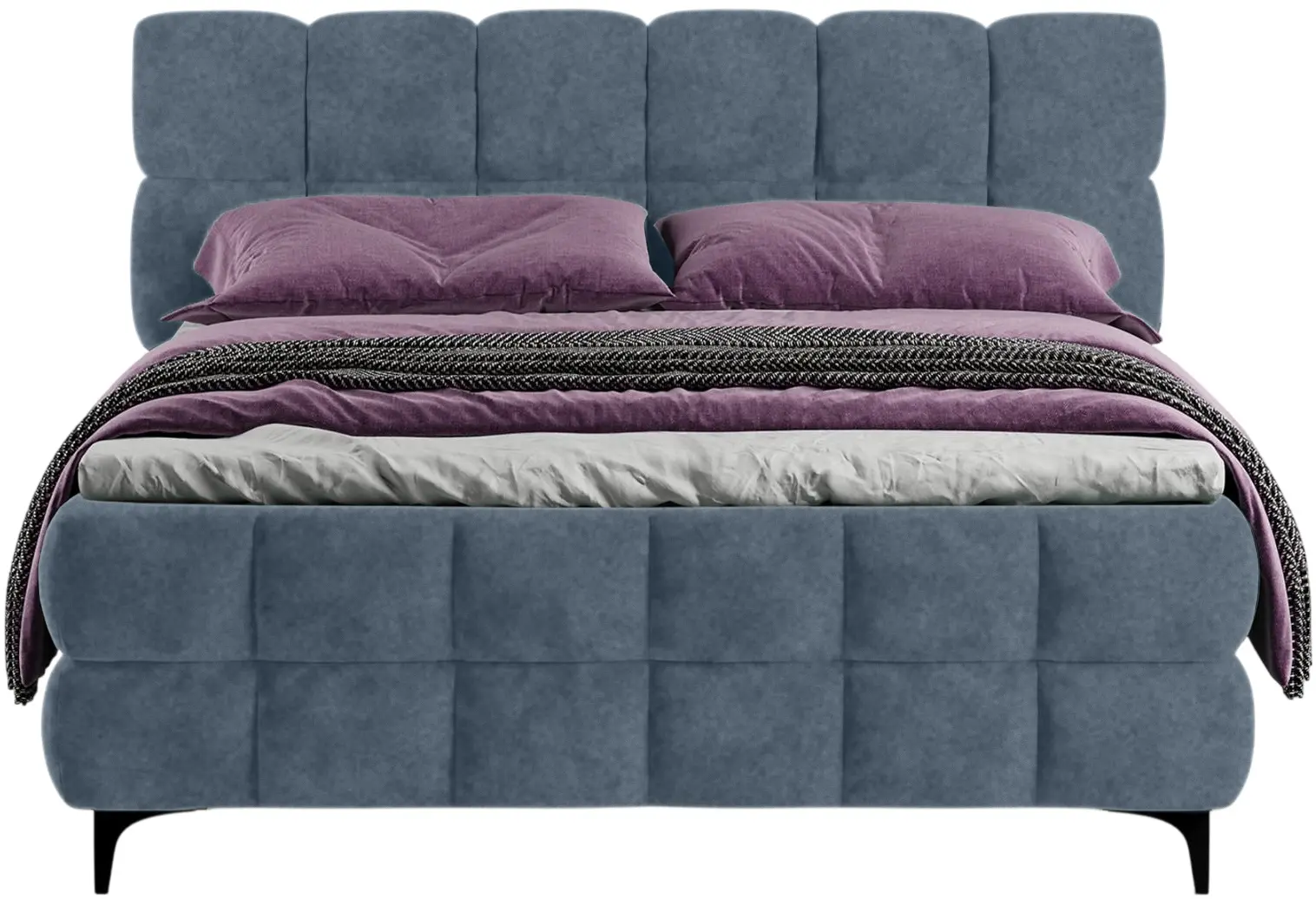 Pat Charmbed Melani 160x200 Mono 10 (Blue) - 3