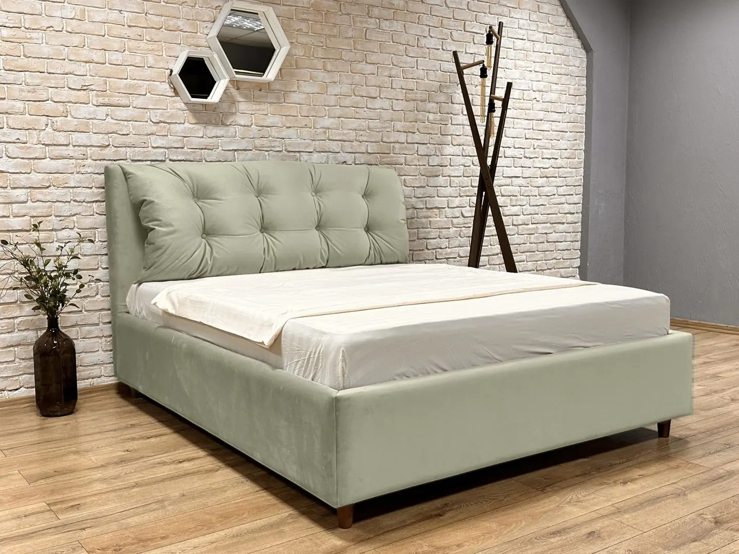 Кровать Charmbed Premium Adaline Laguna 09 160x200 (Stone Gray)