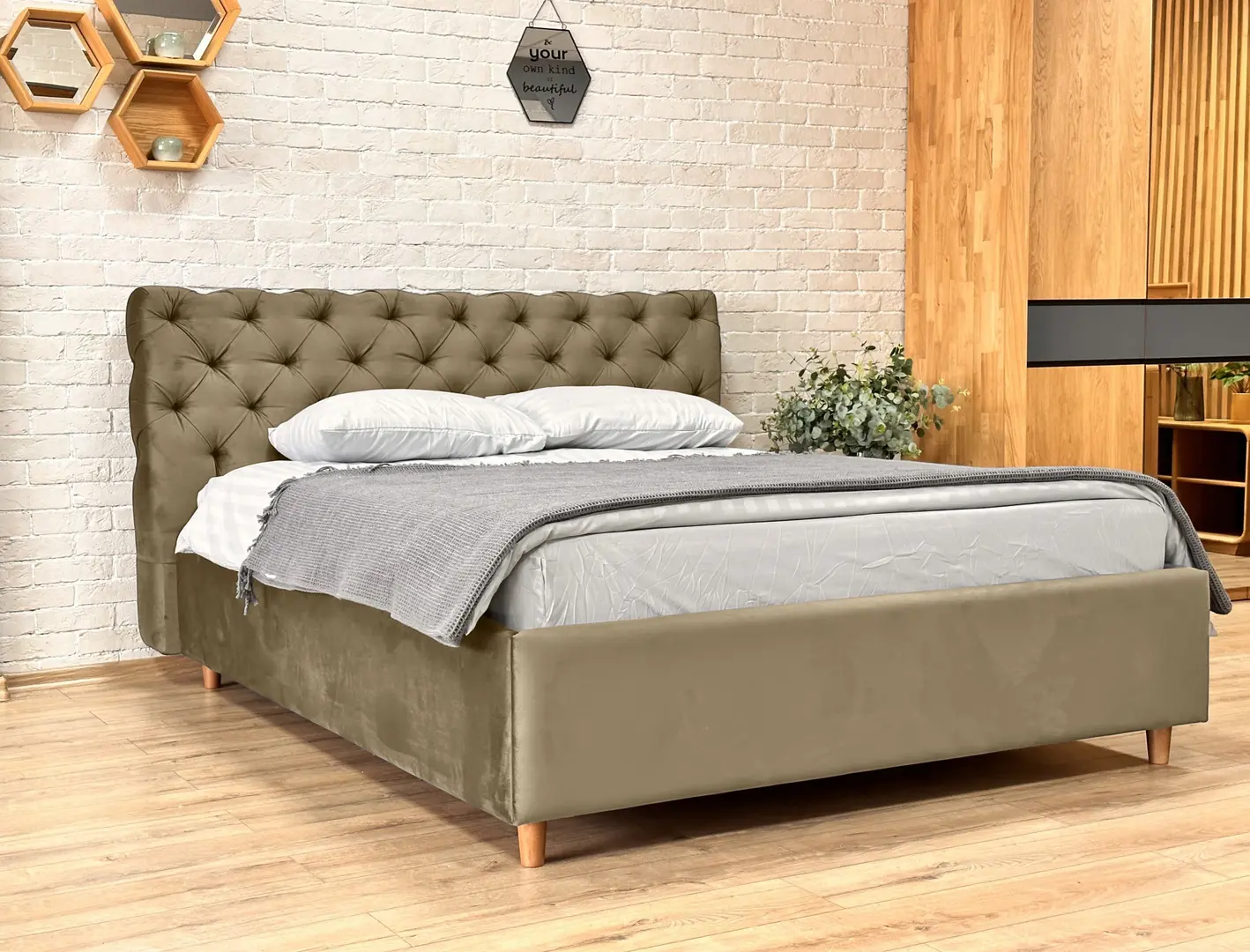 Pat Charmbed Premium Denise 160x200 Laguna 06 (Cappuccino)