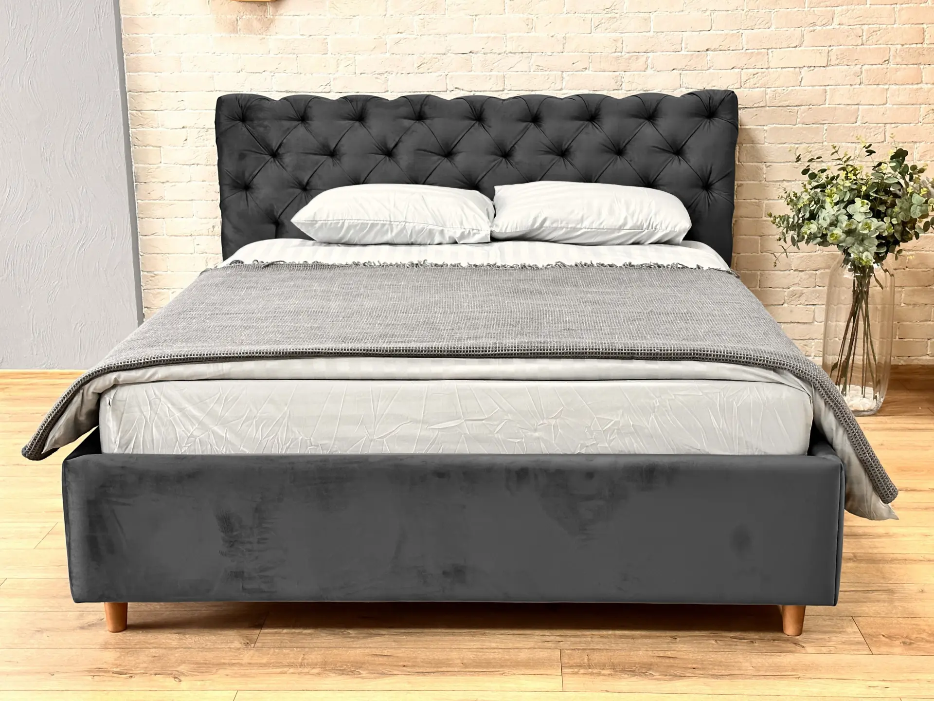 Pat Charmbed Premium Denise 160x200 Laguna 43 (Gray) - 2