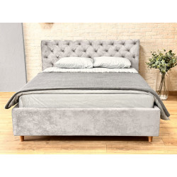 Кровать Charmbed Premium Denise 160x200 Malibu 02 (Light Gray) Thumb