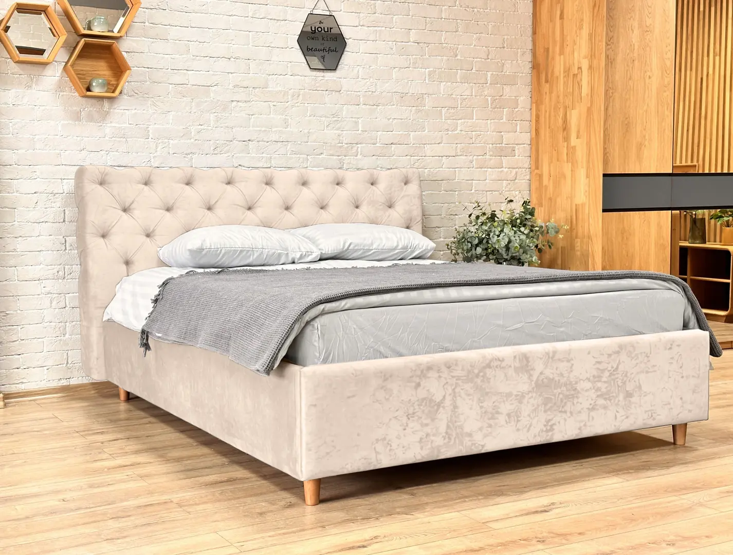 Pat Charmbed Premium Denise 160x200 Malibu 11 (Beige)