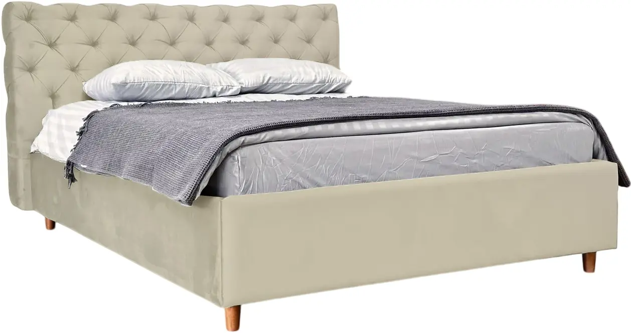 Кровать Charmbed Premium Denise 180x200 Laguna 08 (Gray Beige)