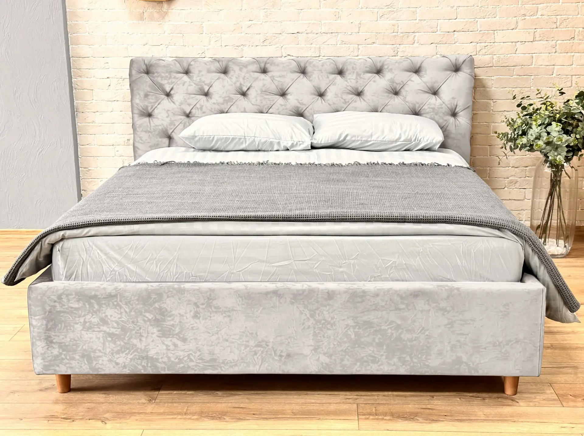 Pat Charmbed Premium Denise 180x200 Malibu 02 (Light Gray) - 2