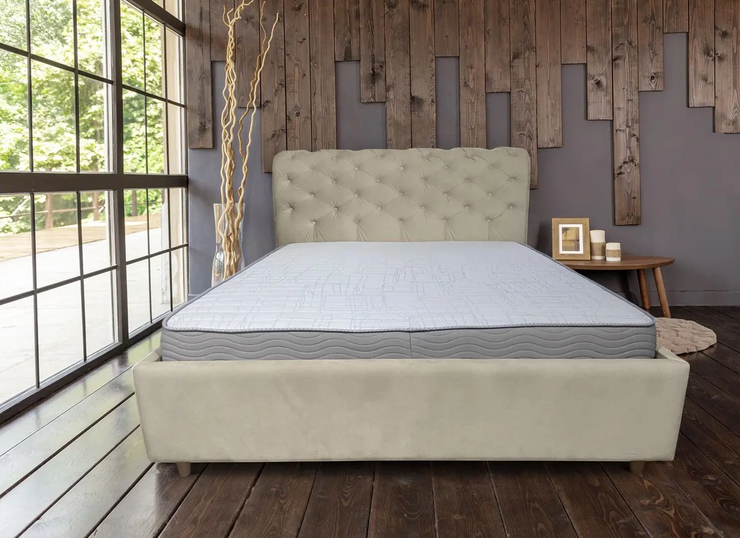 Pat Charmbed Premium Donna Laguna 08 160x200 (Gray-Beige)