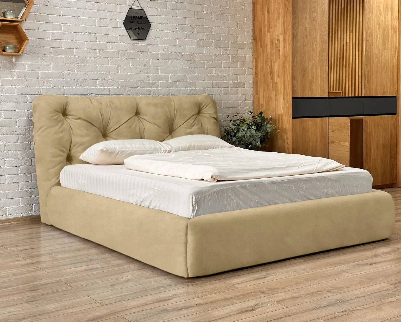 Кровать Charmbed Premium Florence Laguna 06 160x200 (Cappuccino)