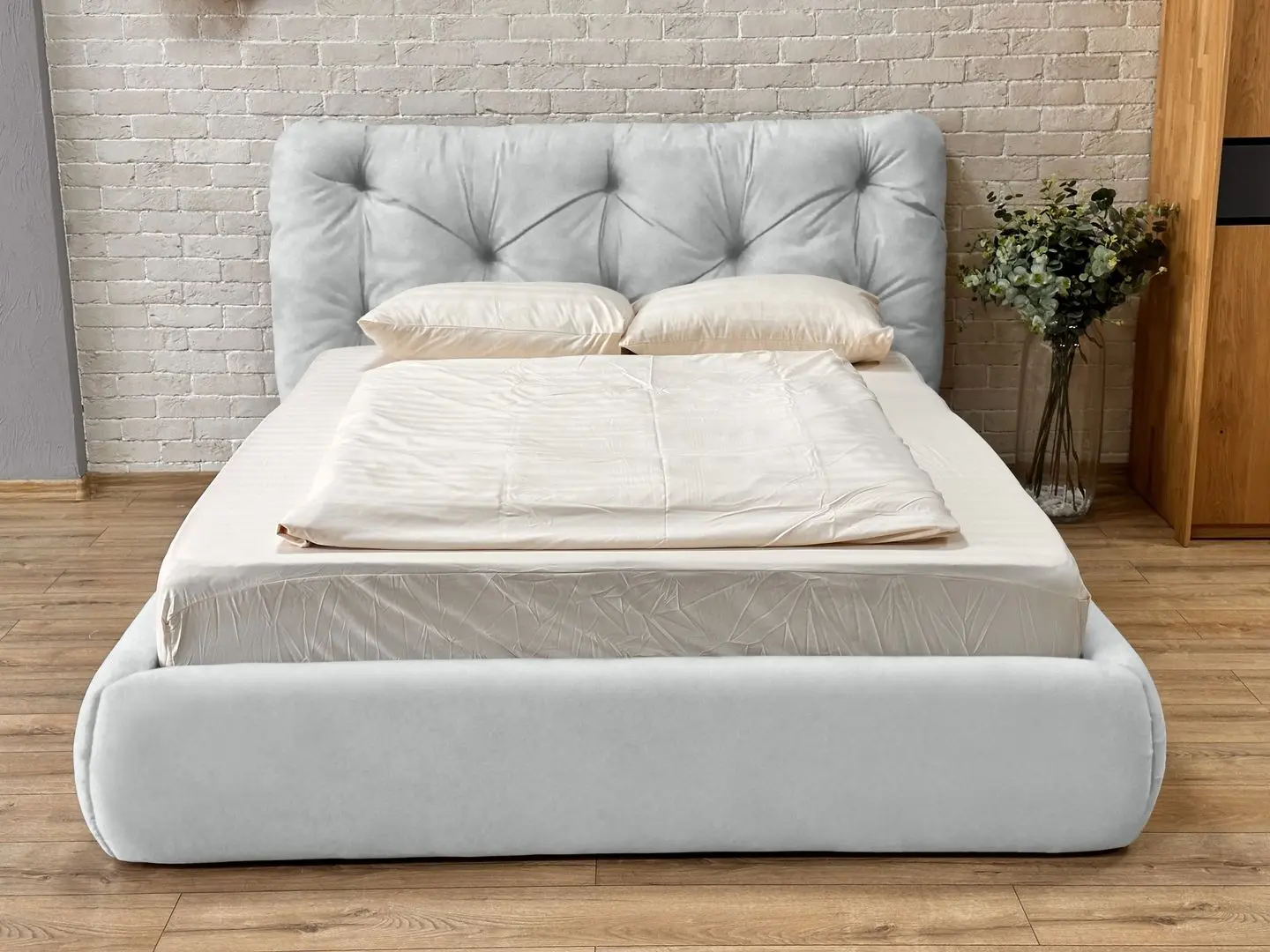 Кровать Charmbed Premium Florence Laguna 41 180x200 (Light Gray) - 2