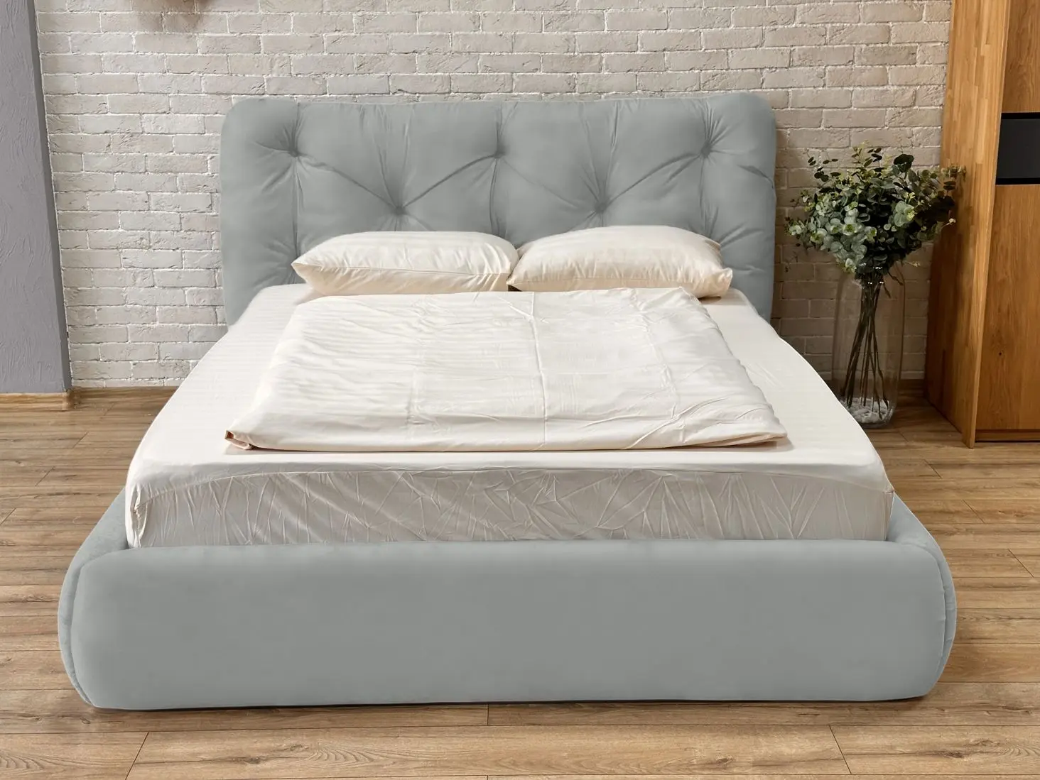 Кровать Charmbed Premium Florence Laguna 42 180x200 (Light Gray) - 2