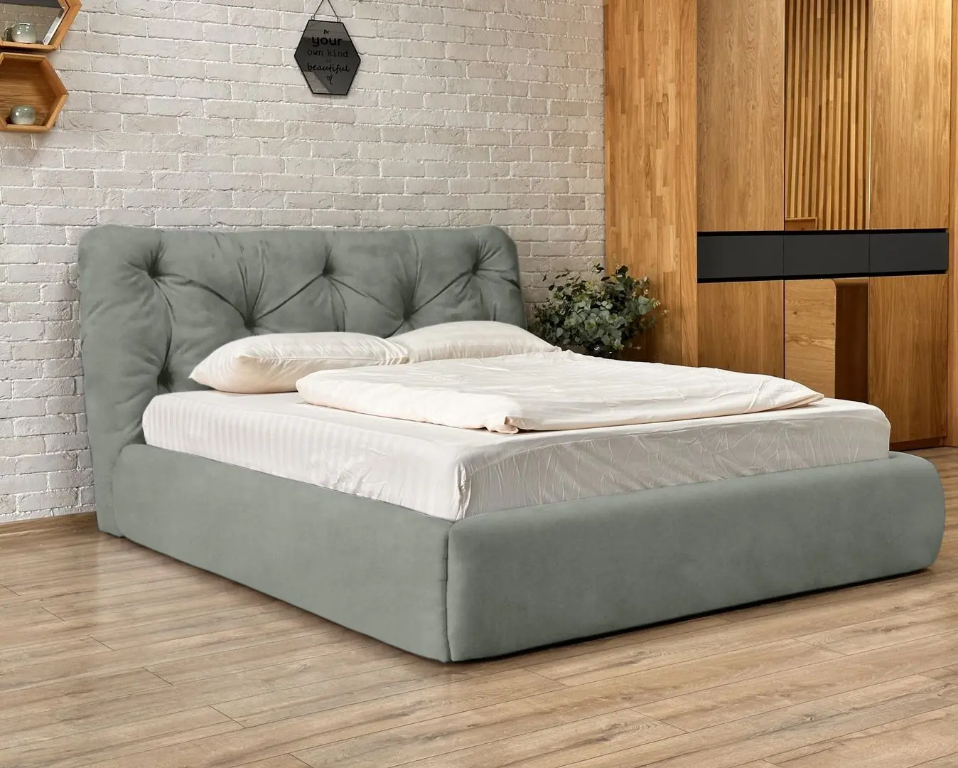 Кровать Charmbed Premium Florence Laguna 43 160x200 (Gray)